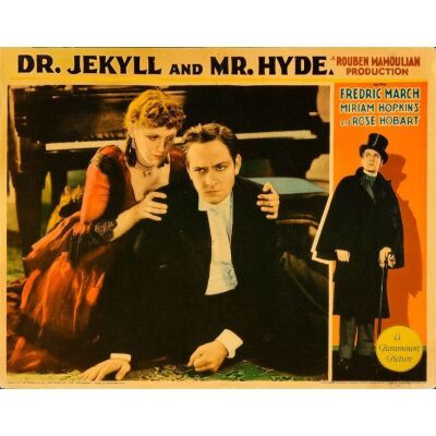 545. Lobby Card (11" x 14"); Glossy Finish; Fine+ ### DR. JEKYLL AND MR. HYDE (1931)