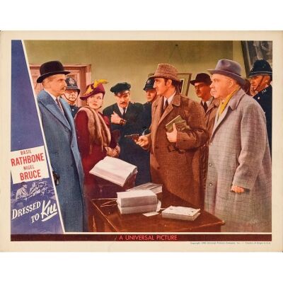551. Lobby Card (11" x 14"); Very Fine- ### DRESSED TO KILL (1946)