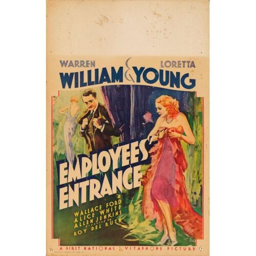 563. Window Card (14" x 22"); Fine- ### EMPLOYEES' ENTRANCE (1933)
