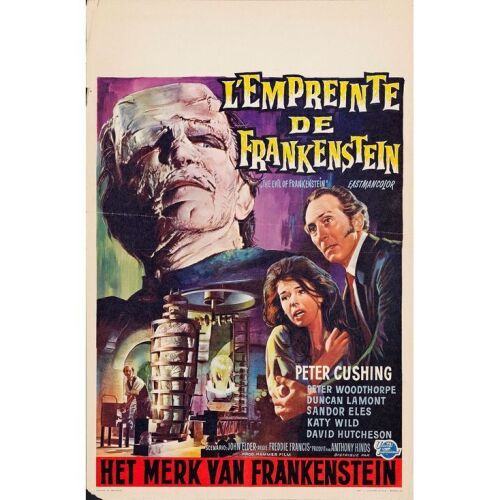 572. Belgian Poster (14" x 21"); Fine+ Folded ### THE EVIL OF FRANKENSTEIN (1964)