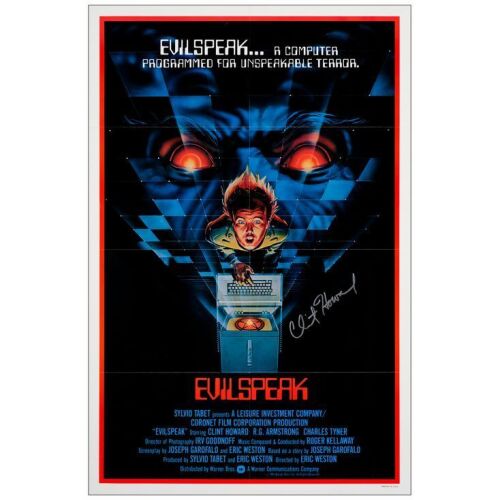 573. One Sheet (27" x 41") Signed by Clint Howard (Beckett COA); International Style; Very Fine+ Folded ### EVILSPEAK (1981)