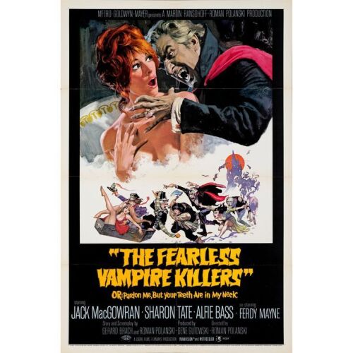 581. One Sheet (27" x 41"); Style B, Day-Glo Orange Title Style; Very Fine+ Folded ### THE FEARLESS VAMPIRE KILLERS (1967)