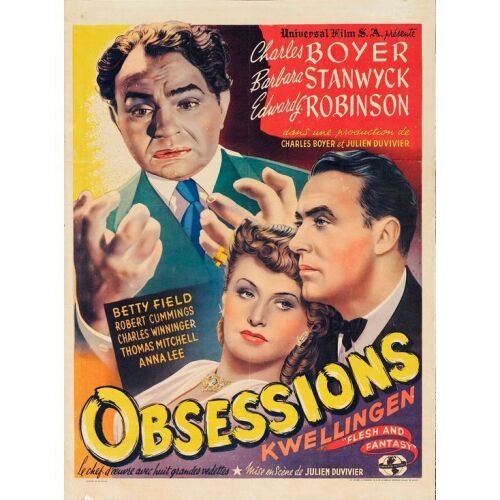 588. Belgian Poster (14" x 22"); From the Donna Hill Collection; Fine+ on Linen ### FLESH AND FANTASY (1945)