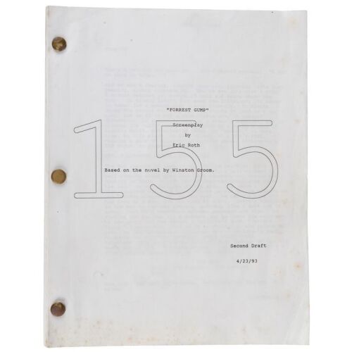 595. Production Script (8.5" x 11"); 2nd Draft, Written by Eric Roth; Very Fine- ### FORREST GUMP (1994)
