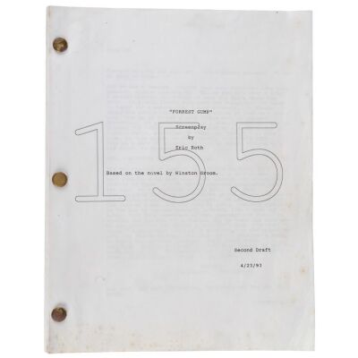 595. Production Script (8.5" x 11"); 2nd Draft, Written by Eric Roth; Very Fine- ### FORREST GUMP (1994)