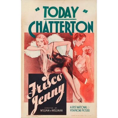 606. Window Card (14" x 22"); Fine+ ### FRISCO JENNY (1932)