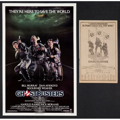 619. One Sheet, Newspaper Ad (27" x 41"); Very Fine+ Rolled ### GHOSTBUSTERS (1984)