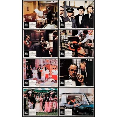 628. Lobby Card Set (8) (11" x 14"); Very Fine+ ### THE GODFATHER (1972)