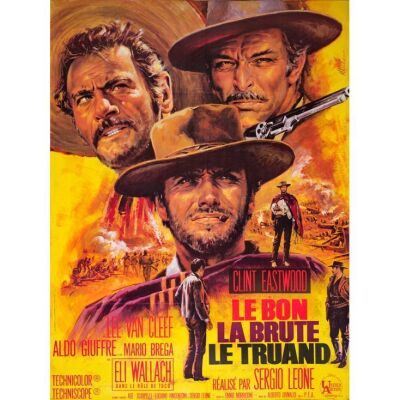 643. Full-Bleed French Grande (46" x 61"); Very Fine+ Folded ### THE GOOD, THE BAD AND THE UGLY (R-1970s)