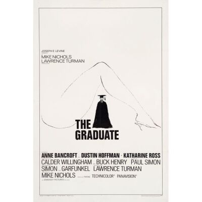 646. One Sheet (28" x 41"); Style B, First Release; Very Fine- on Linen ### THE GRADUATE (1967)