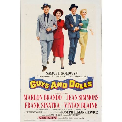 659. One Sheet (28" x 42"); Very Fine Folded ### GUYS AND DOLLS (1955)