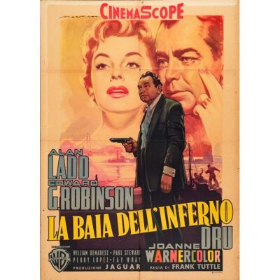 676. Italian Two Fogli (39" x 55"); Very Fine- Folded ### HELL ON FRISCO BAY (1956)