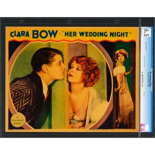 678. Lobby Card (11" x 14"); Glossy Finish, CGC-Graded 6.5; Fine+ ### HER WEDDING NIGHT (1930)