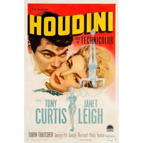 686. One Sheet (27" x 41"); Fine on Linen ### HOUDINI (1953)