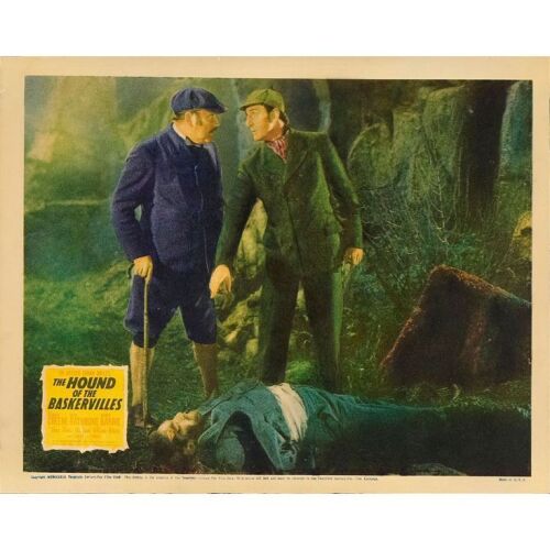 687. Lobby Card (11" x 14"); Fine+ ### THE HOUND OF THE BASKERVILLES (1939)