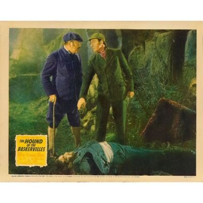 687. Lobby Card (11" x 14"); Fine+ ### THE HOUND OF THE BASKERVILLES (1939)