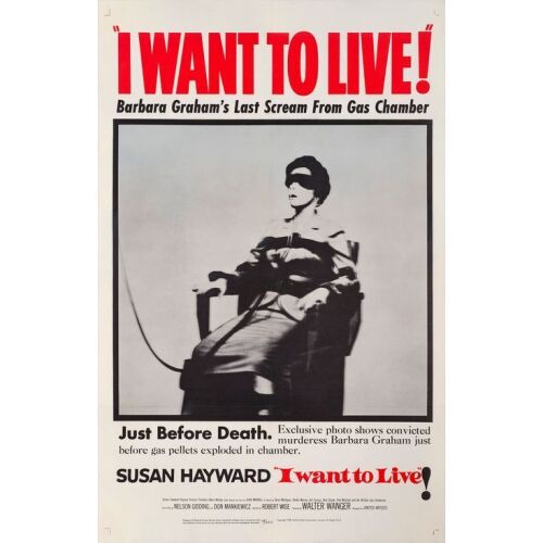 692. One Sheet (27" x 41"); Advance; Fine on Linen ### I WANT TO LIVE! (1958)