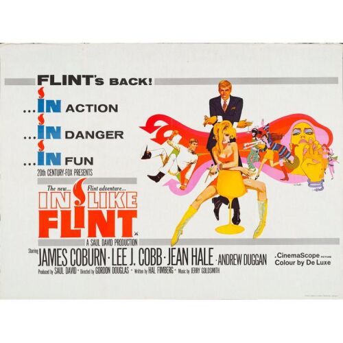 698. Full-Bleed British Quad (40" x 30"); Very Fine Folded ### IN LIKE FLINT (1967)