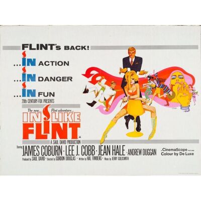 698. Full-Bleed British Quad (40" x 30"); Very Fine Folded ### IN LIKE FLINT (1967)