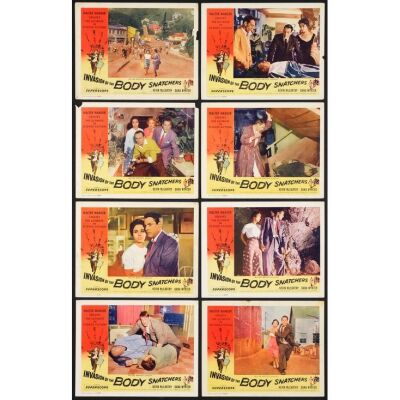 712. Lobby Card Set (8) (11" x 14"); Fine+ ### INVASION OF THE BODY SNATCHERS (1956)