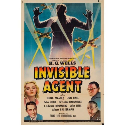 713. One Sheet (27" x 41"); Fine+ Folded ### INVISIBLE AGENT (1942)