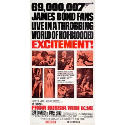 723. Three Sheet (41" x 79"); Style A; Very Fine- Folded ### JAMES BOND: FROM RUSSIA WITH LOVE (1963)
