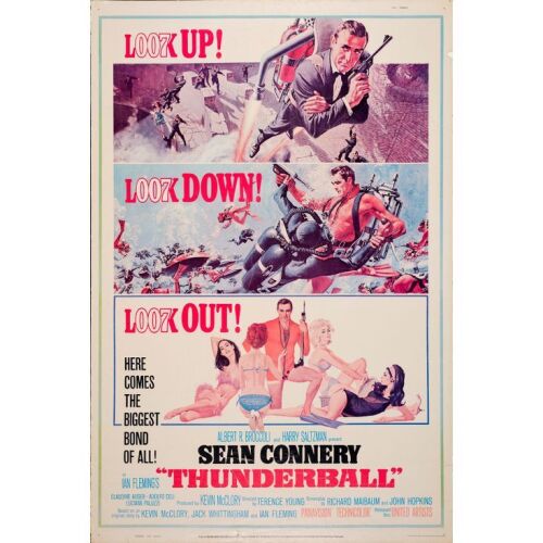 726. 40 x 60; Very Good on Foam Board ### JAMES BOND: THUNDERBALL (1965)