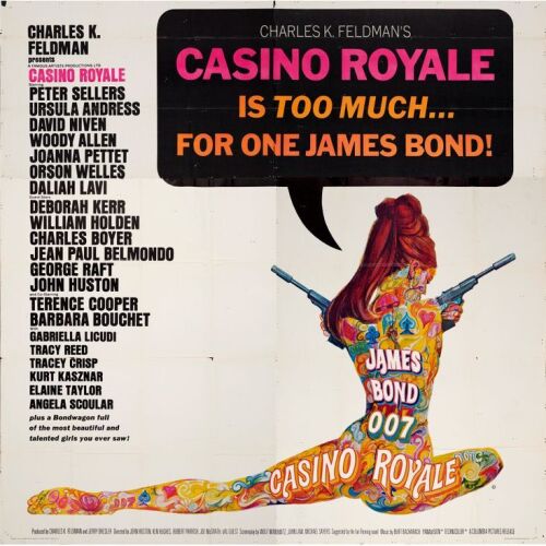734. Six Sheet (79" x 79"); Very Fine- Folded ### JAMES BOND: CASINO ROYALE (1967)