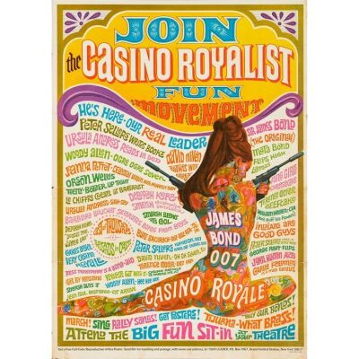 735. Special Poster (16" x 22.5"); Fine+ Folded ### JAMES BOND: CASINO ROYALE (1967)