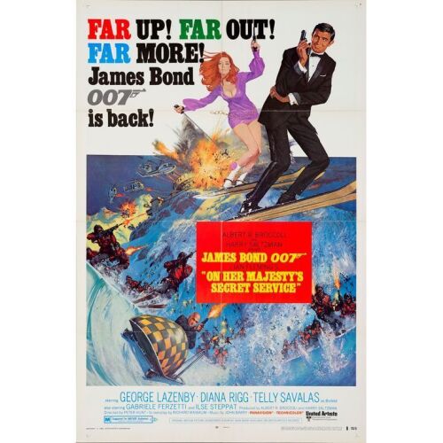 736. One Sheet (27" x 41"); Style B; Very Fine+ Folded ### JAMES BOND: ON HER MAJESTY'S SECRET SERVICE (1969)