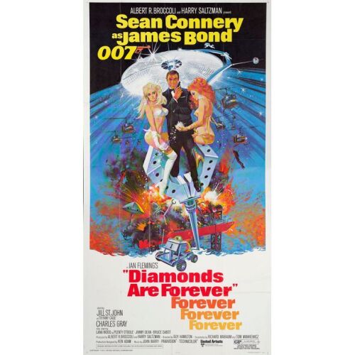 743. Three Sheet (41" x 76"); Very Fine+ Folded ### JAMES BOND: DIAMONDS ARE FOREVER (1971)