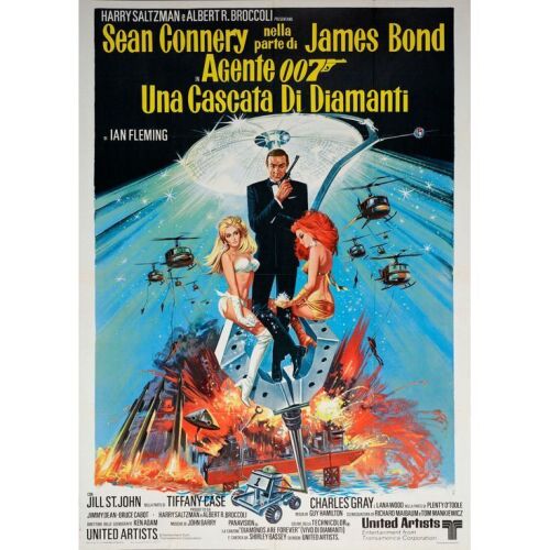 745. Italian Two Fogli (40" x 55"); Very Fine+ Folded ### JAMES BOND: DIAMONDS ARE FOREVER (1971)