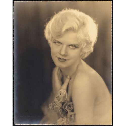 762. Oversized B&W Double-Weight Matte Photograph (10" x 13"); Very Fine+ ### JEAN HARLOW (1928-1929)