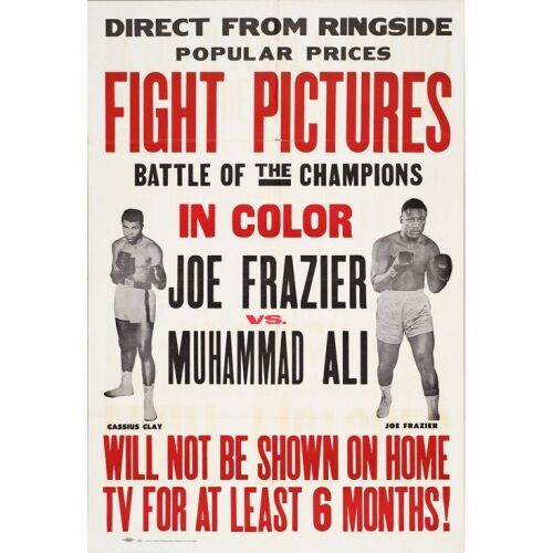 763. One Sheet (28" x 41"); Very Fine+ Folded ### JOE FRAZIER VS. MUHAMMAD ALI (1971)