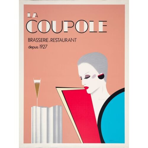 793. Advertising Poster (48" x 63") Signed by Gerard Courbouleix Deneriaz (AKA Razzia) (Beckett COA); Near Mint on Linen ### LA COUPOLE (1981)