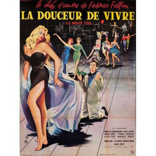 794. Full-Bleed French Grande (46" x 62"); Very Fine+ Folded ### LA DOLCE VITA (1960)