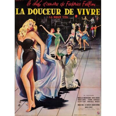 794. Full-Bleed French Grande (46" x 62"); Very Fine+ Folded ### LA DOLCE VITA (1960)