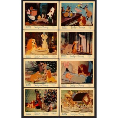 800. British FOH Cards Set (8) (8" x 10"); Fine ### LADY AND THE TRAMP (1955)