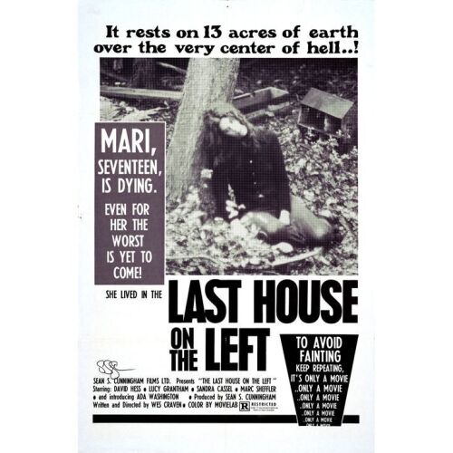 802. Director-Autographed One Sheet (27" x 41") Signed by Sean S. Cunningham (Director) (JSA COA); Very Fine- Folded ### THE LAST HOUSE ON THE LEFT (1972)