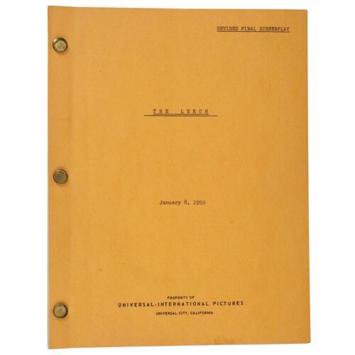 806. Revised Final Screenplay ("The Leech") (8.5" x 11"); Belonging to Actress Coleen Gray; Written by Ben Pivar, Francis Rosenwald, and David Duncan.; Very Fine- ### THE LEECH WOMAN (1960)