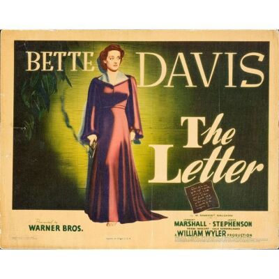 810. Title Lobby Card (11" x 14"); Linen Finish; Fine- ### THE LETTER (1940)