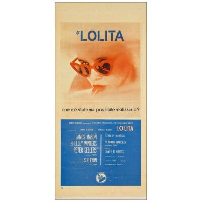 818. Italian Locandina (13" x 28"); Fine Folded ### LOLITA (1962)