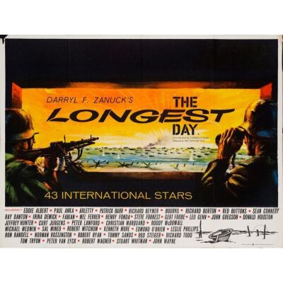 823. British Quad (40" x 30"); Fine+ Folded ### THE LONGEST DAY (1962)