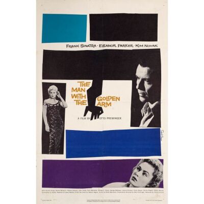 837. One Sheet (27" x 41"); Fine+ on Linen ### THE MAN WITH THE GOLDEN ARM (1955)