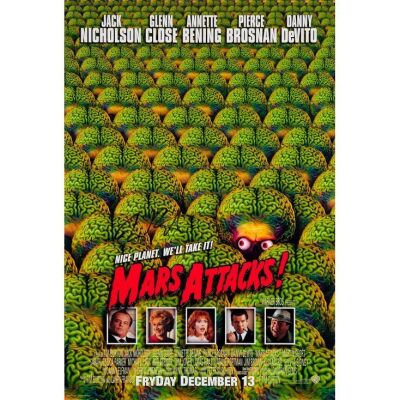 842. Full-Bleed One Sheet (27" x 40") Signed by Tim Burton (Beckett COA); Double-Sided Advance; Very Fine Rolled ### MARS ATTACKS! (1996)