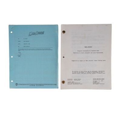 843. Fifth Revised Draft Script, Shooting Schedule (8.5" x 11"); Written by Jonathan Jems; Fine+ ### MARS ATTACKS! (1996)