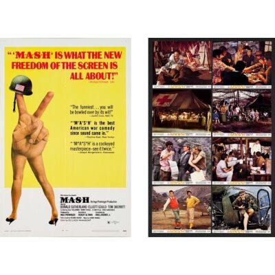 845. One Sheet and Mini Lobby Card Set (8) (27" x 41", 8" x 10"); Very Fine+ Folded ### MASH (1970)