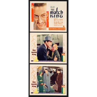 848. Title Lobby Card and Lobby Cards (2) (11" x 14"); Very Fine- ### THE MATCH KING (1932)
