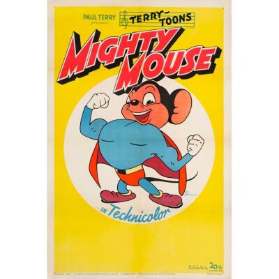 854. Stock One Sheet (27" x 41"); Fine+ on Linen ### MIGHTY MOUSE (1943)