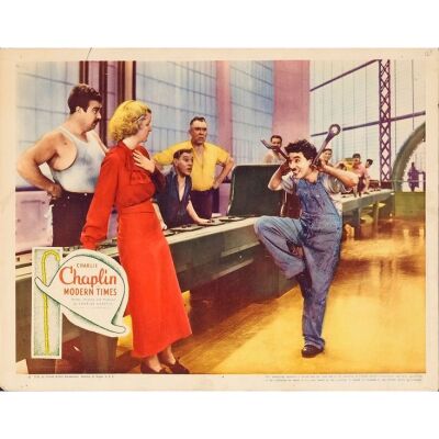 859. Lobby Card (11" x 14"); Fine+ ### MODERN TIMES (1936)